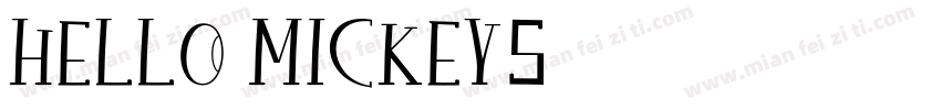 Hello Mickeys字体转换